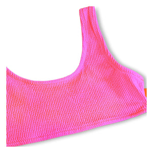 Molo - Gerippter Badeanzug Nola Crepe aus recycelter Faser | Fuchsia