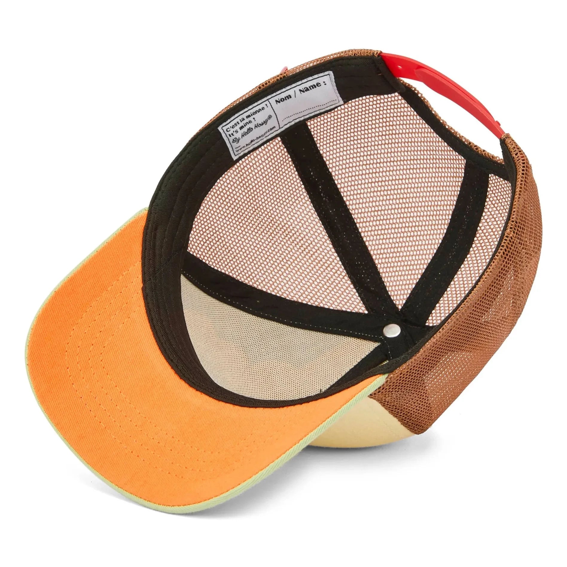 Hello Hossy - Trucker Rolling Pony Kappe aus Bio-Baumwolle mit gebogenem Schirm | Beige