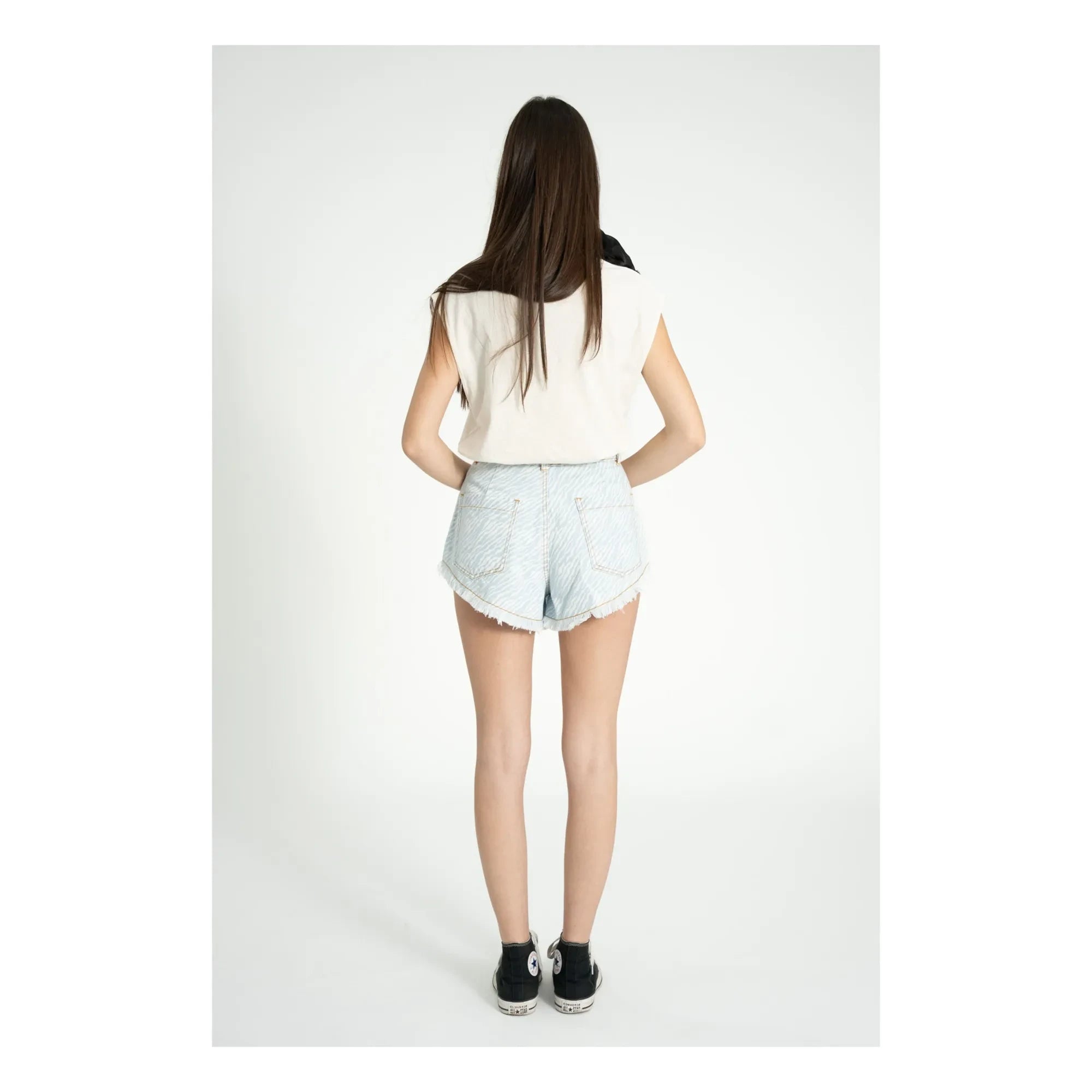 Sisters Department - Kotton Şort | Denim mavisi