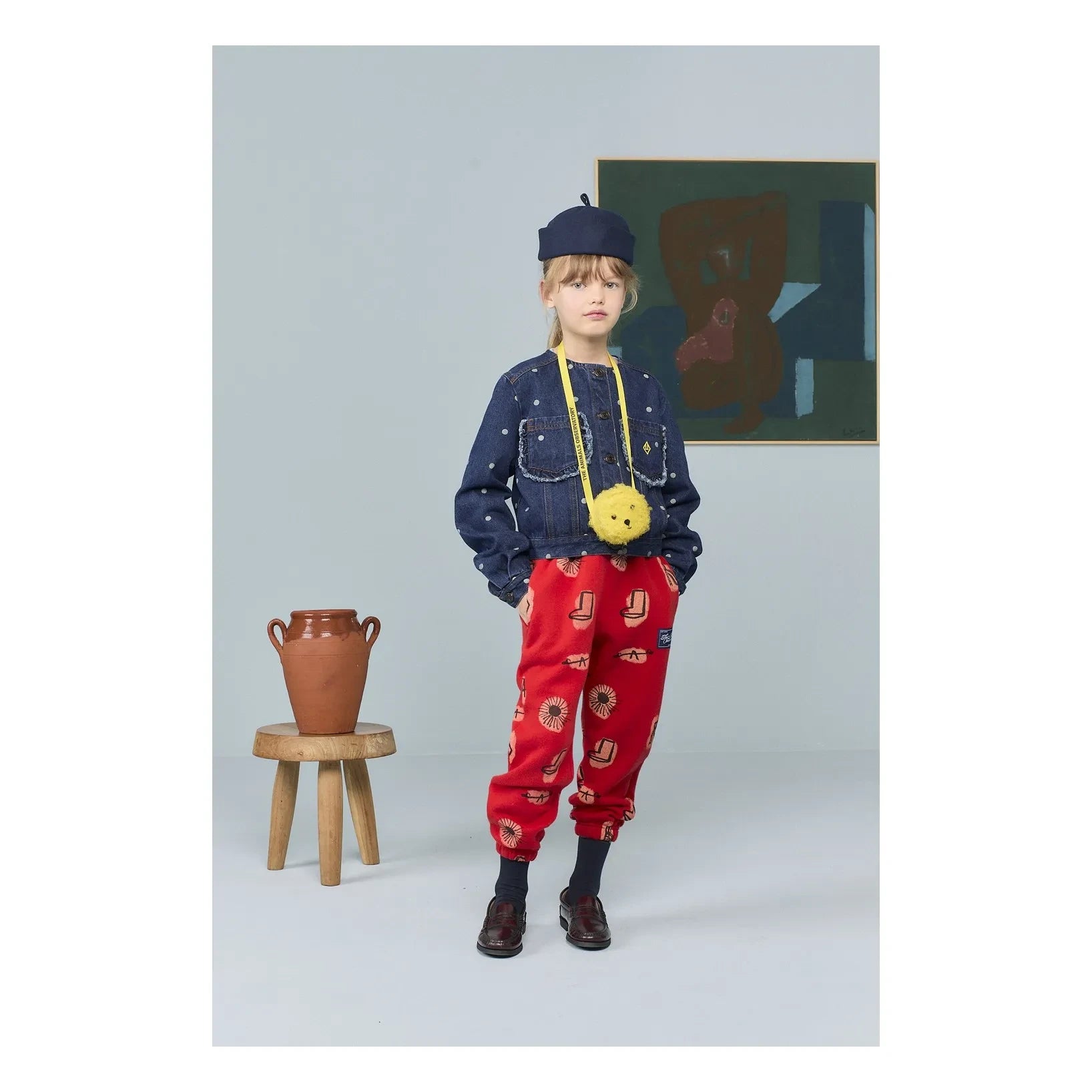 The Animals Observatory - Swift Pois Denim Ceket | Koyu Mavi