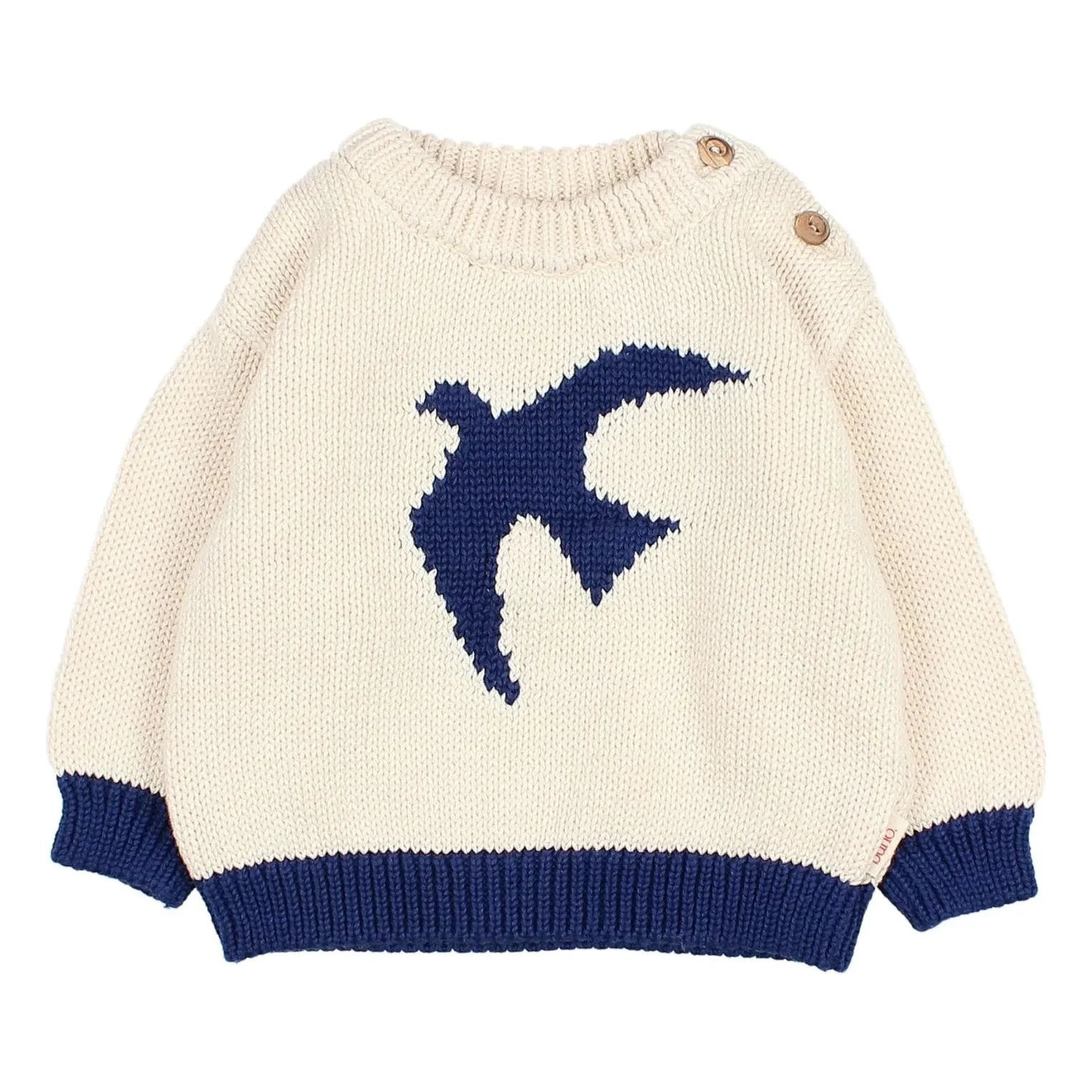 Búho - Organischer Baumwollpullover | Ecru