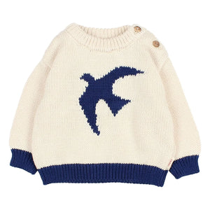 Búho - Organischer Baumwollpullover | Ecru