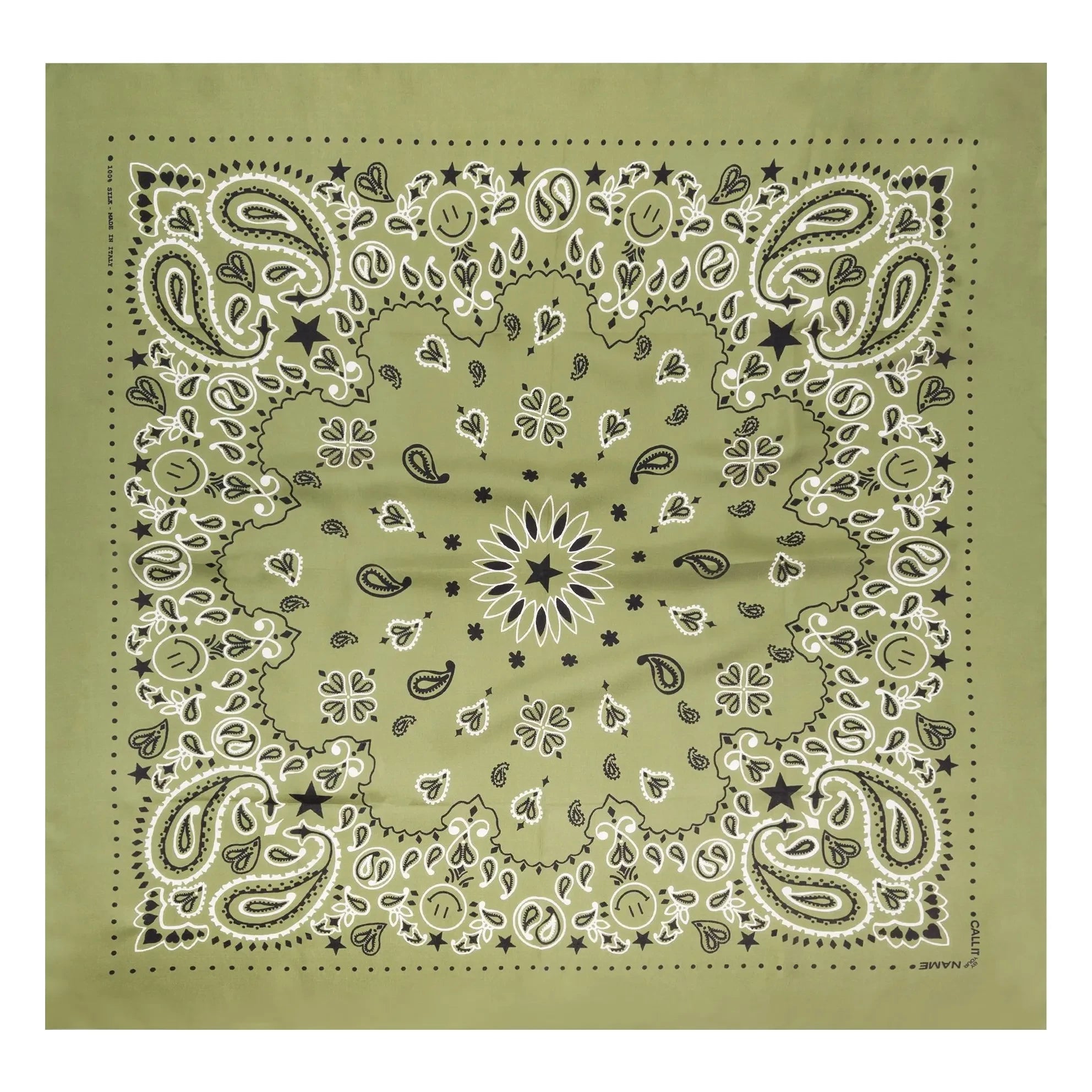 Call it by your name - Großes Seiden-Bandana | Khaki