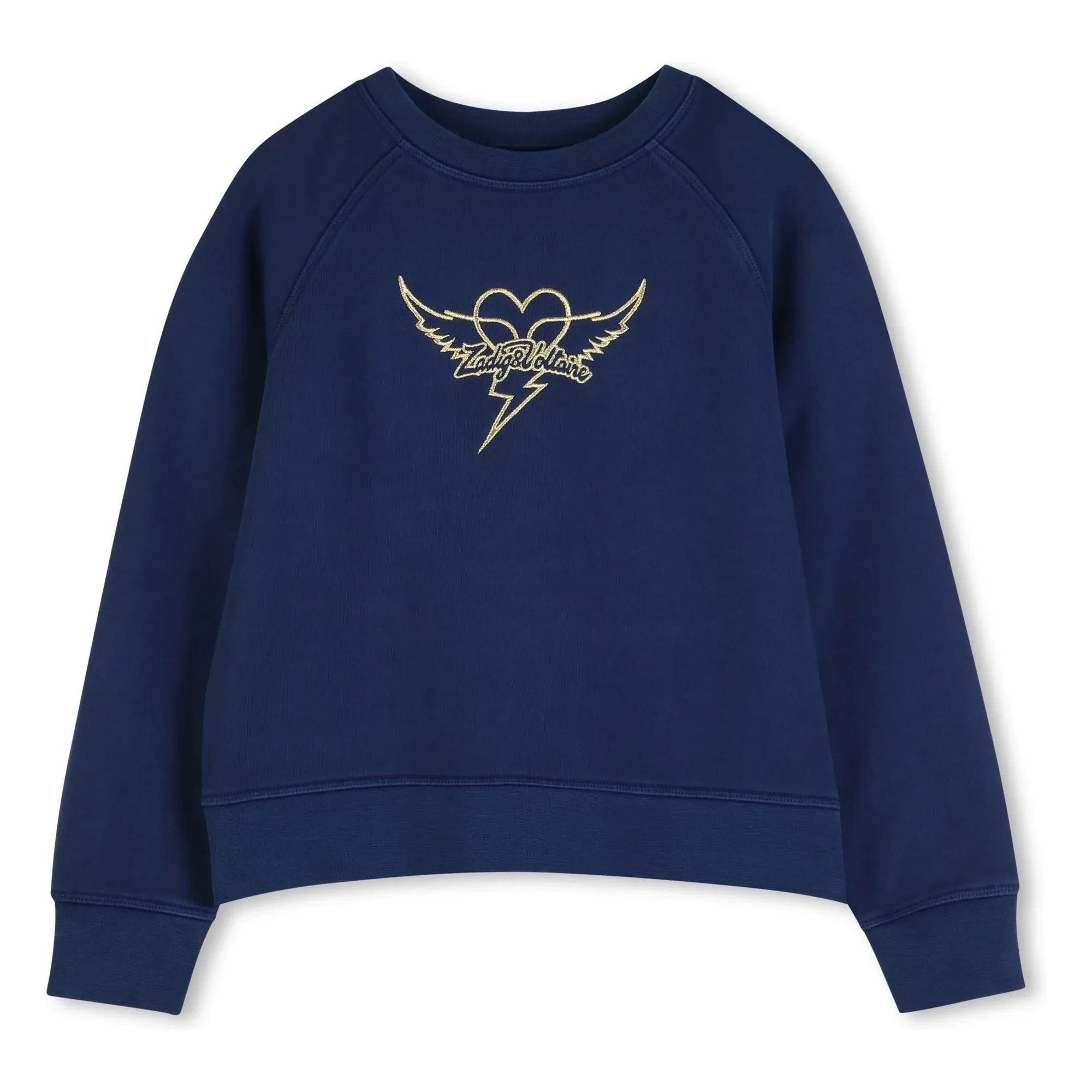 Zadig & Voltaire – Sweatshirt Logo Hearts | Nachtblau
