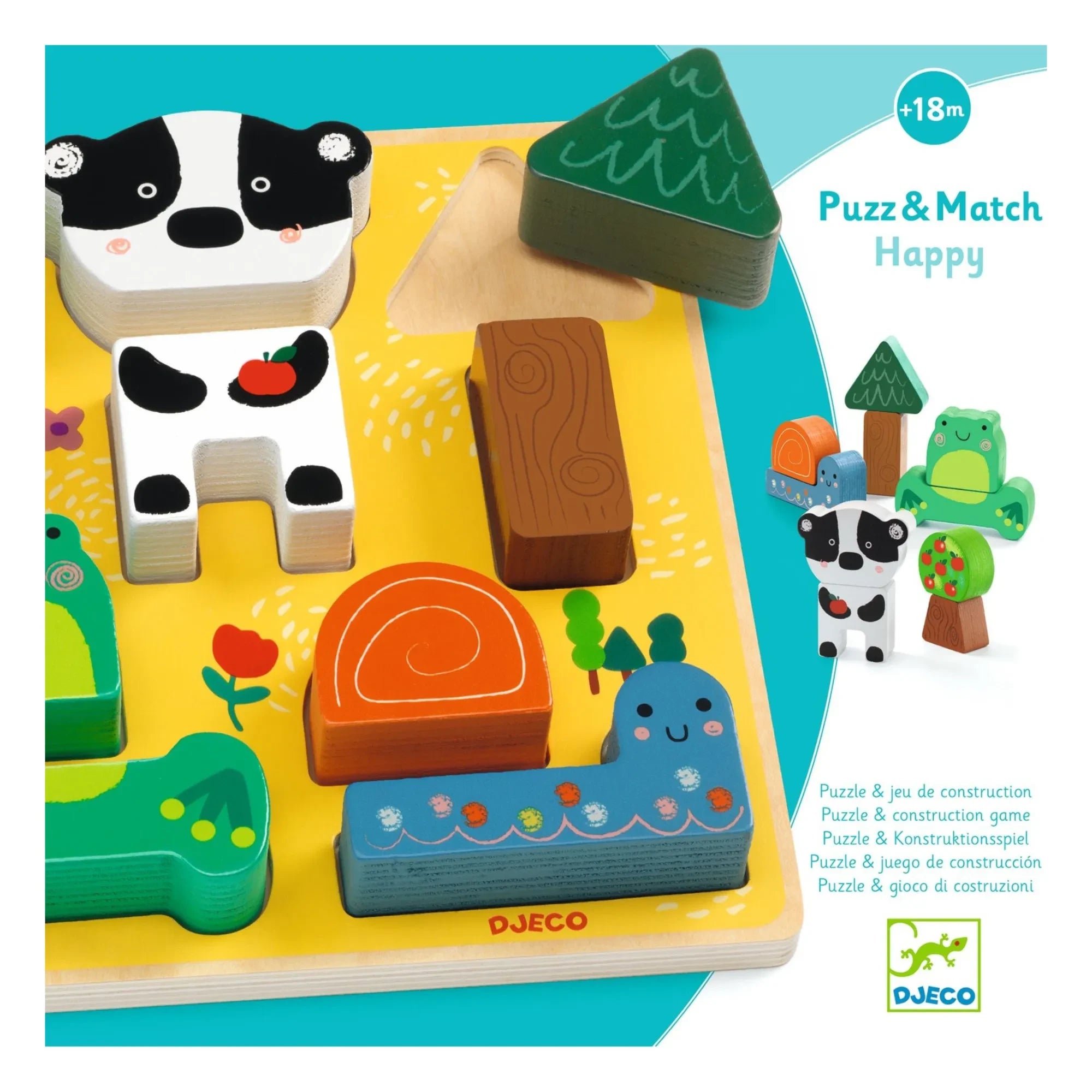 Djeco - Fröhliches 3D-Puzzle
