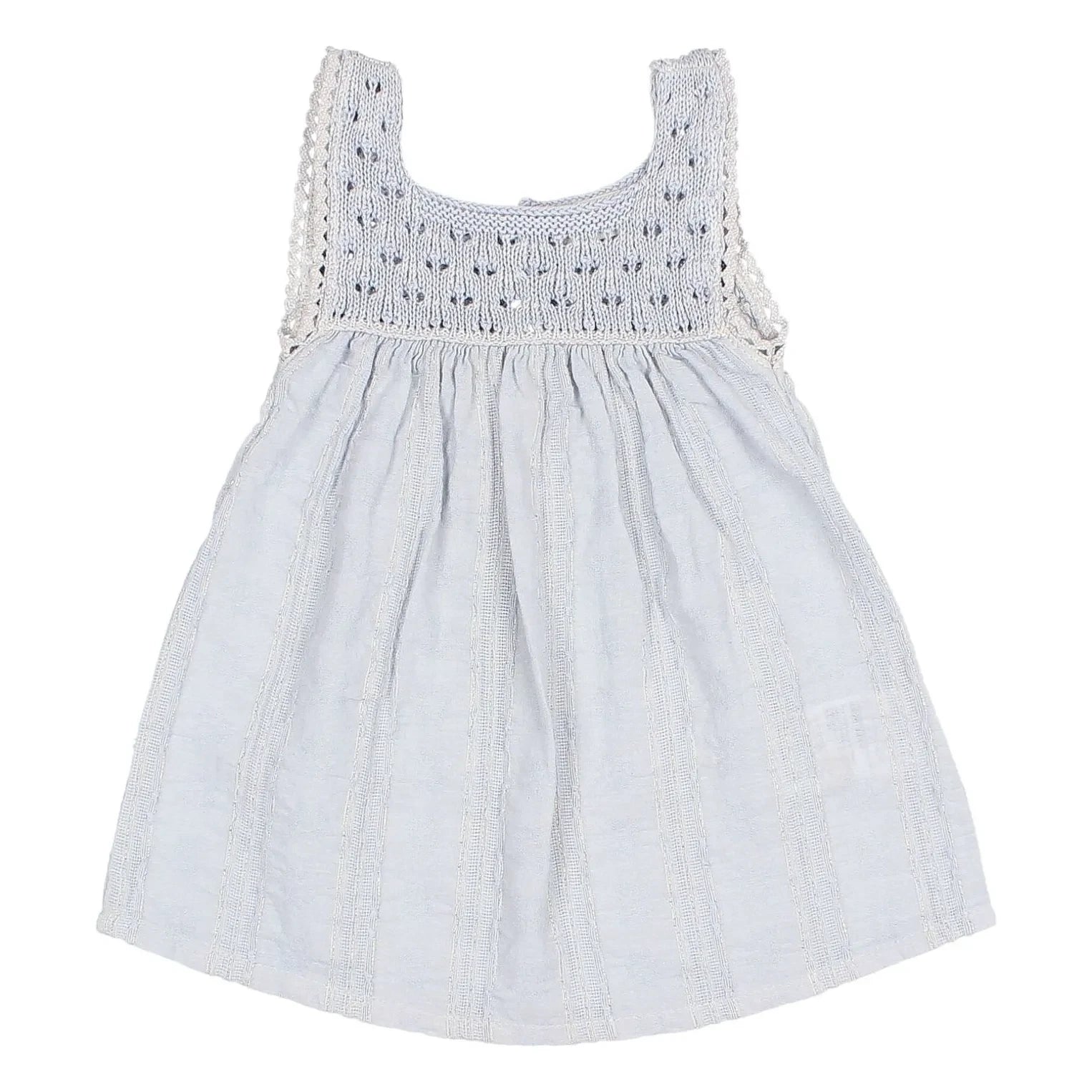 Búho - Boho Lurex Organik Pamuklu Elbise | Soluk Mavi