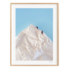 Ciel Glue - Mountain Nr. 1 The Line Poster - Limitierte Auflage | Blau