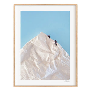 Ciel Glue - Mountain Nr. 1 The Line Poster - Limitierte Auflage | Blau