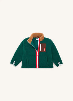 Hello Hossy - Giacca in pile con zip | Verde