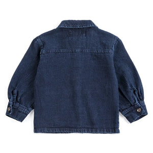 Bobo Choses - Bebek Denim Geri Dönüştürülmüş Pamuk Gömlek | Koyu Mavi