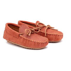 Pèpè - Nubuk Slipper mit zwei Materialien | Ziegelrot