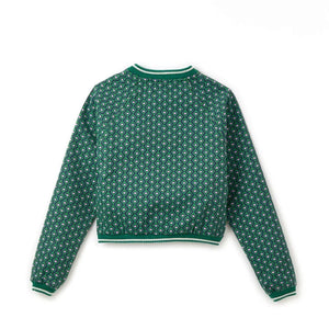 Fabula - Petits Cœurs Jacke | Smaragdgrün