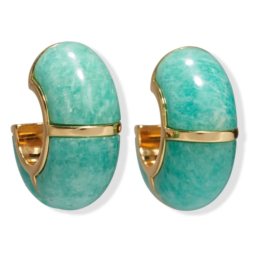 Lizzie Fortunato - Zellige Hoop Earrings | Turquoise