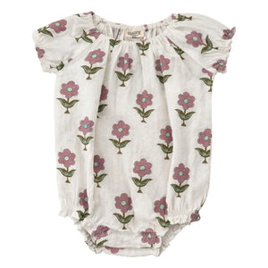 Lililotte – Iris Flowers Strampler aus Bio-Baumwolle | Ecru