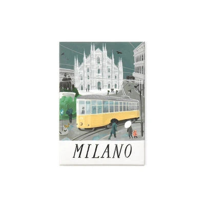 Legami - Milan Illustrated Magnet - World Cities Collection