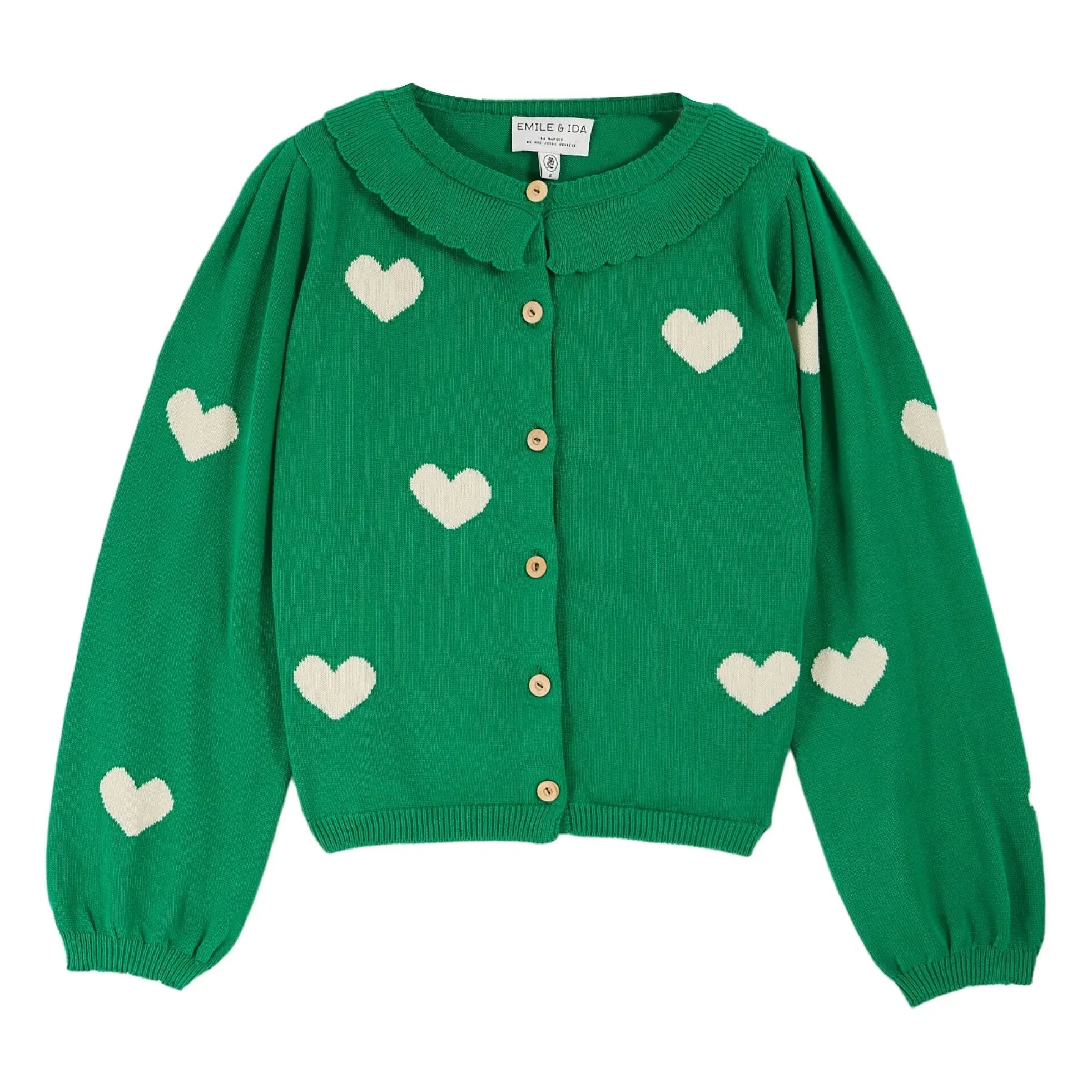 Emile et Ida - Cardigan Boum Organic Cotton | Green