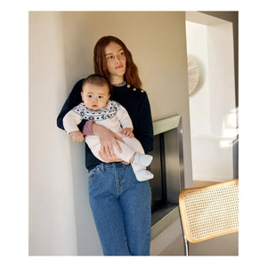 Petit Bateau - Wool Cardigan and Pants Set | Ecru