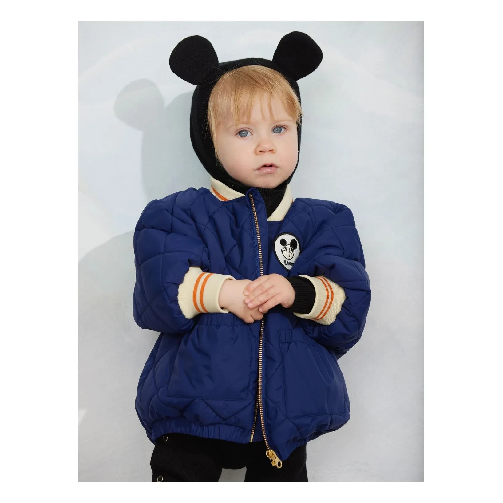 Mini Rodini - Gesteppte Pufferjacke aus recycelten Fasern | Dunkelblau