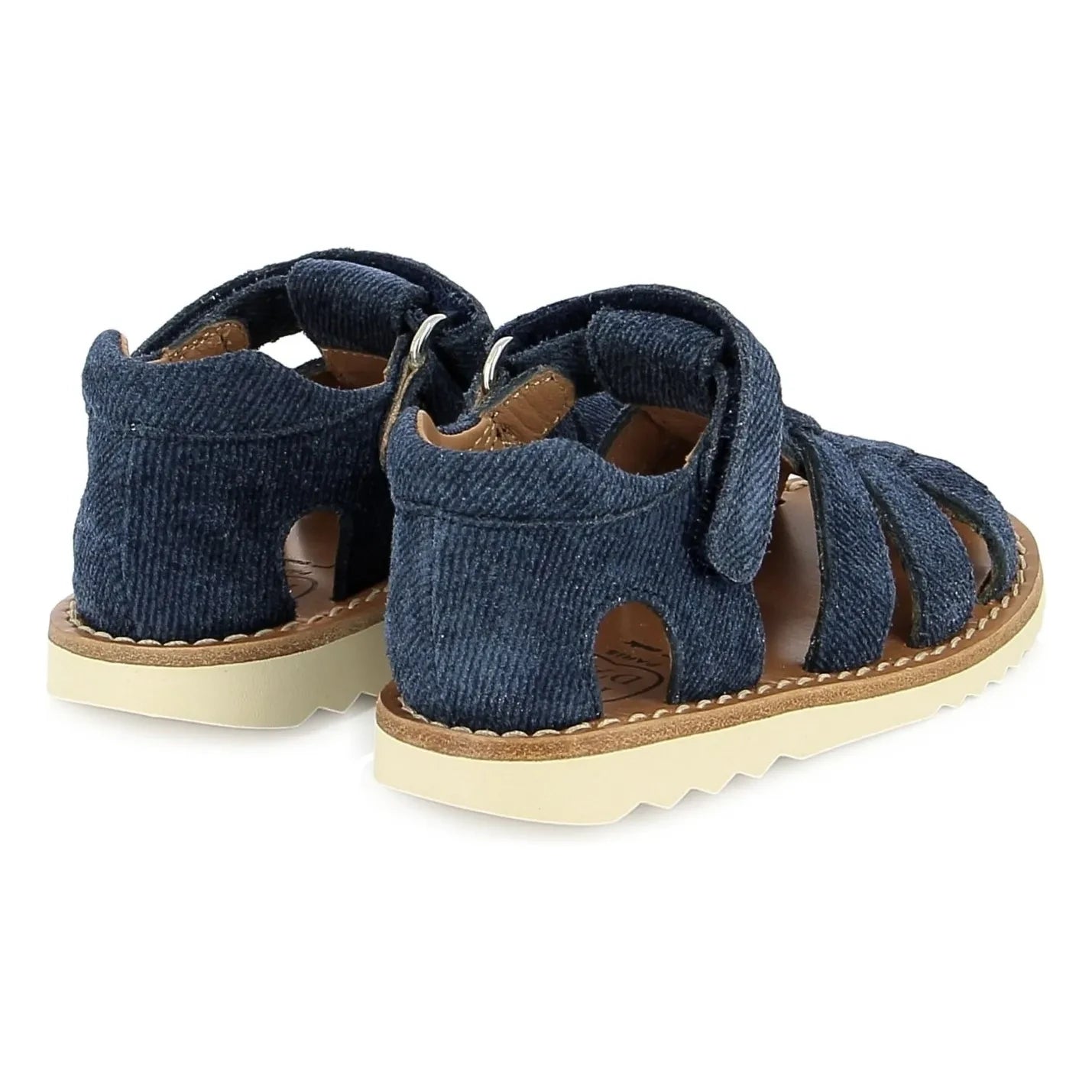 Pom d'Api - Waff Papy Sandalen | Jeansblau
