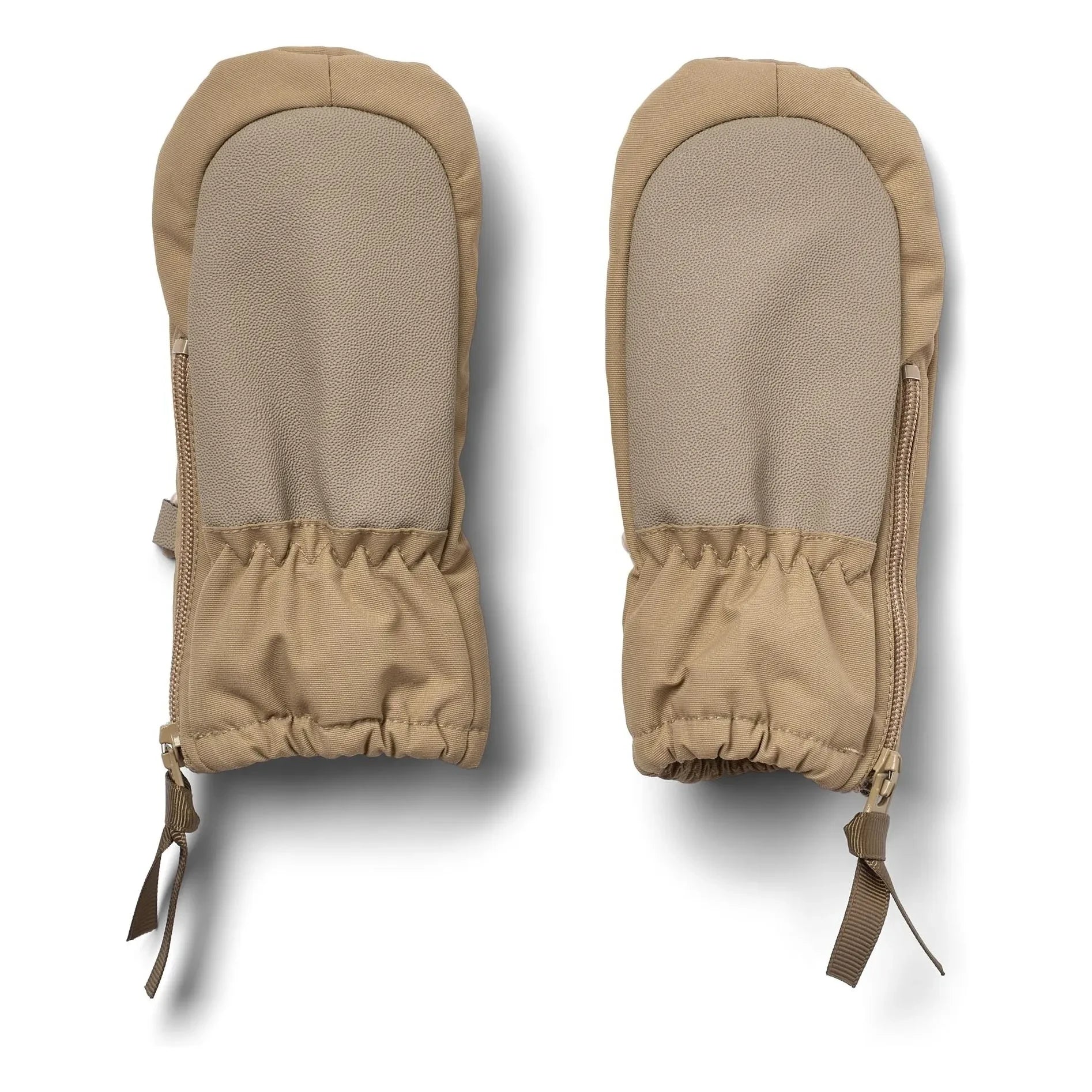 Weizen - Monta Recycelte Faser Skihandschuhe | Beige