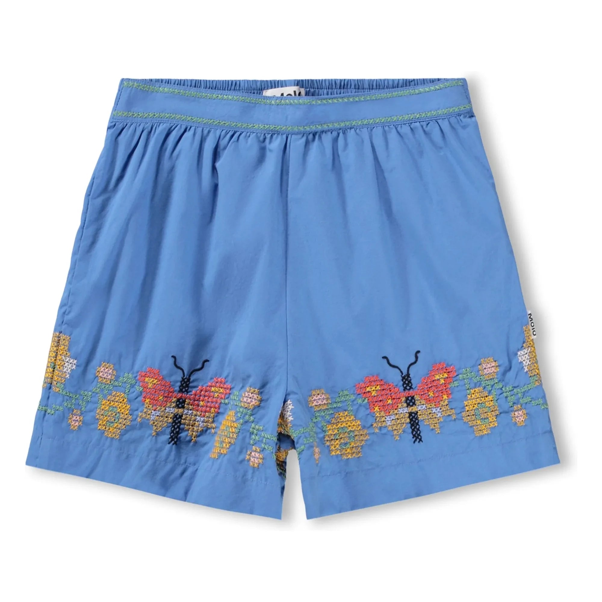Molo - Ally Butterflies Bio-Baumwoll-Shorts | Blau