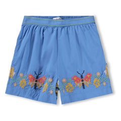 Molo - Ally Butterflies Bio-Baumwoll-Shorts | Blau