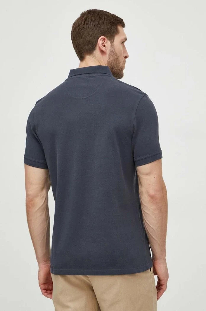 Barbour yakalı erkek pamuklu tişört ESSENTIALS