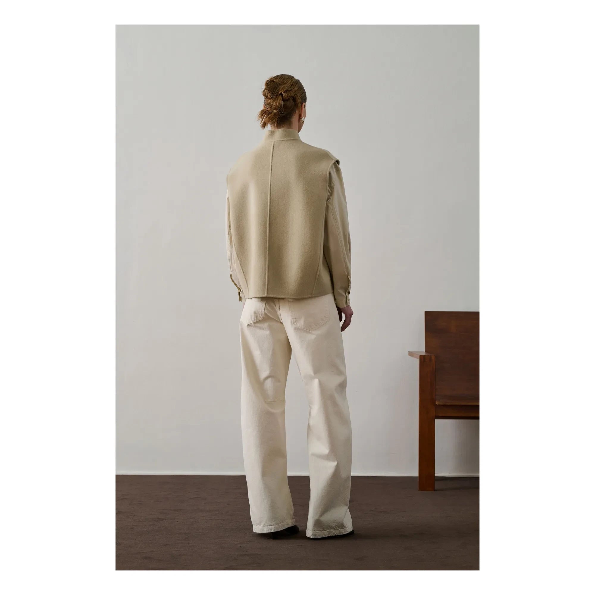 Soeur - Ärmellose Adeline-Jacke aus Wolle | Limette