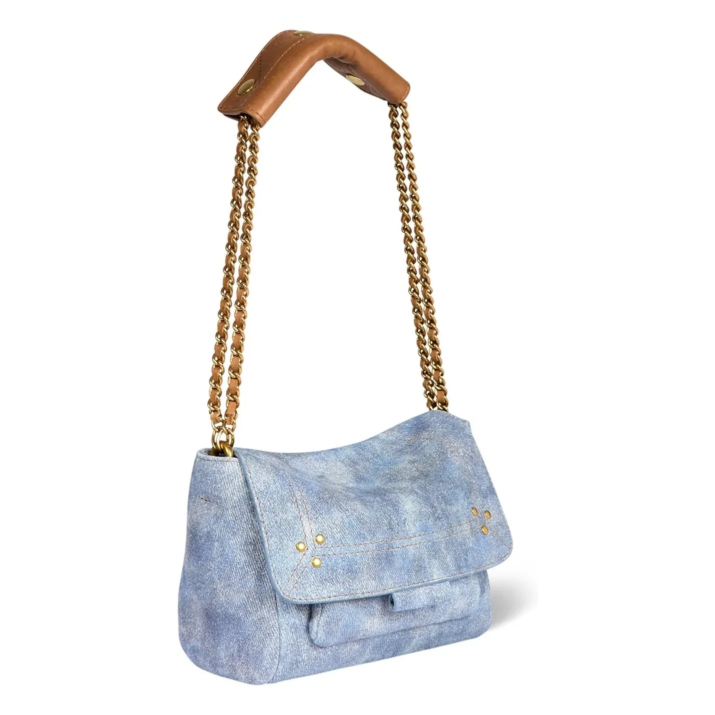 Jérôme Dreyfuss - Tasche Lulu S Veloursleder | Washed Blau