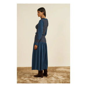 Maria de la Orden - Baykuş Örgü etek | Lacivert