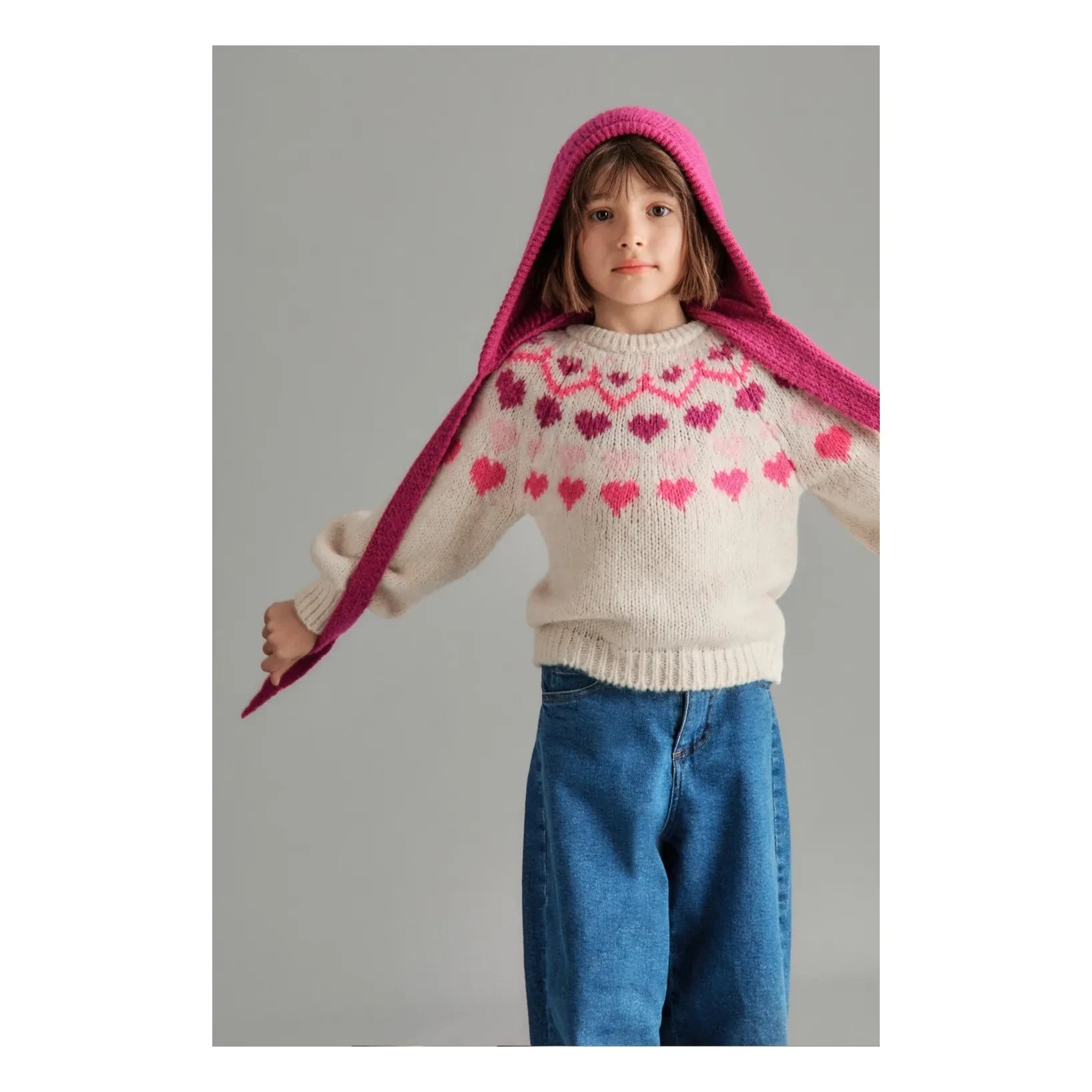 Mipounet - Love Nordic Hearts Kazak | Krem