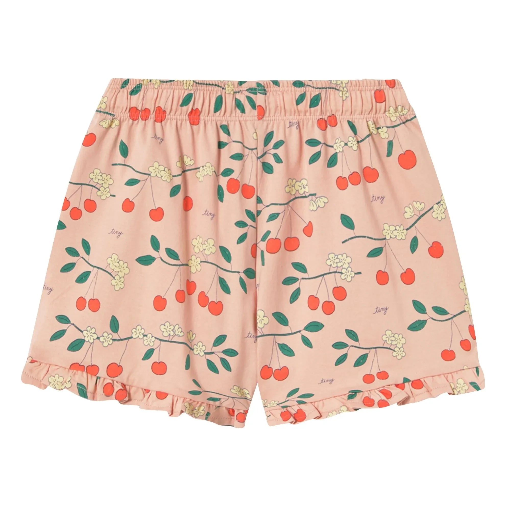Tinycottons - Cerises Bio-Baumwoll-Shorts | Rosa