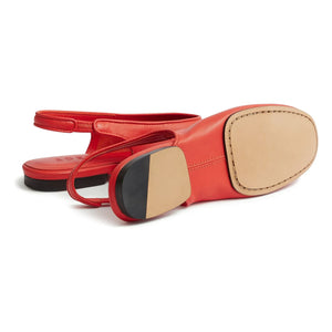 Soeur - Emmett Leather Ballerina Shoes | Red