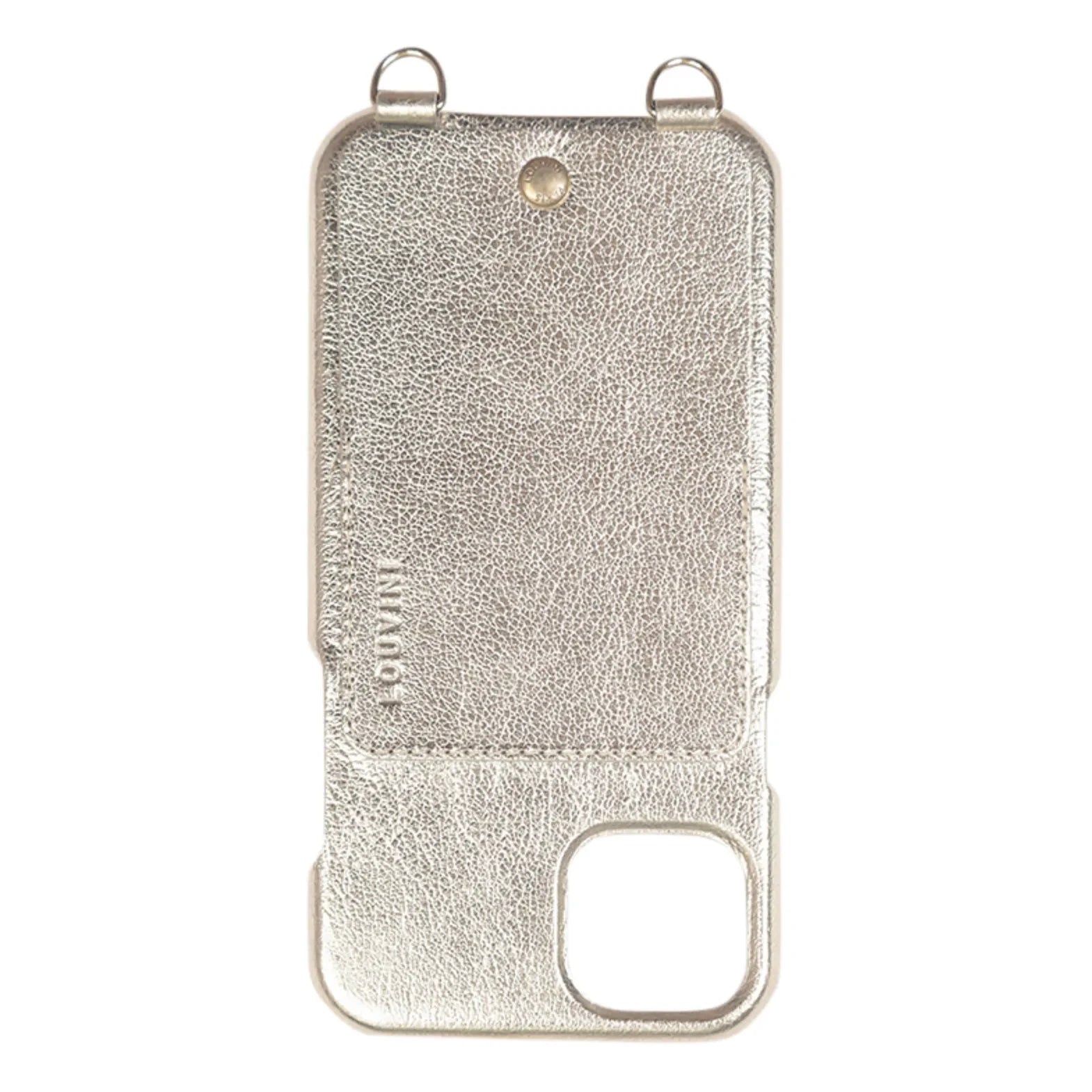 Louvini - Lou Metallic Leather iPhone Hülle | Gold
