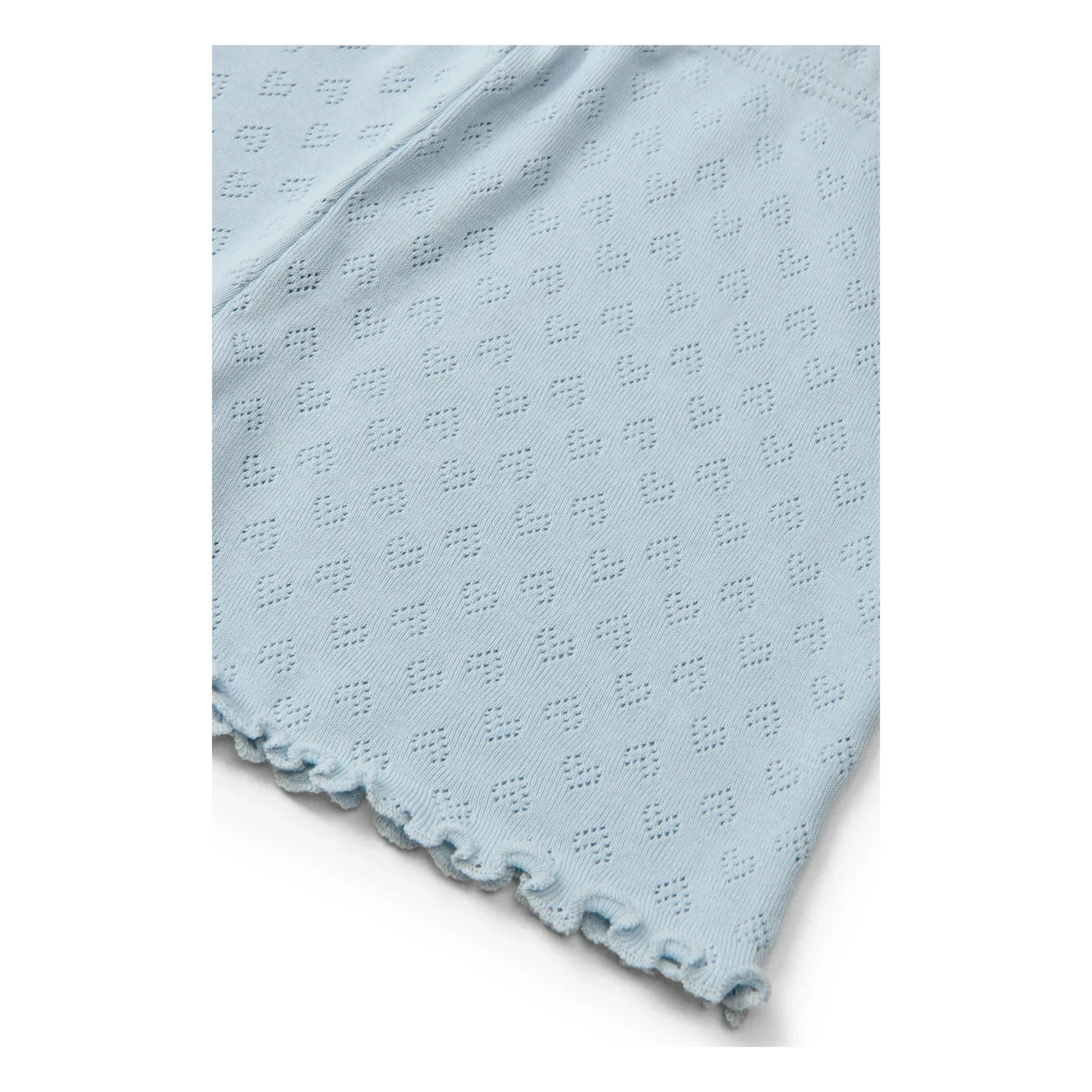 Copenhagen Colors - Pointelle Organic Cotton Shorts | Light Blue