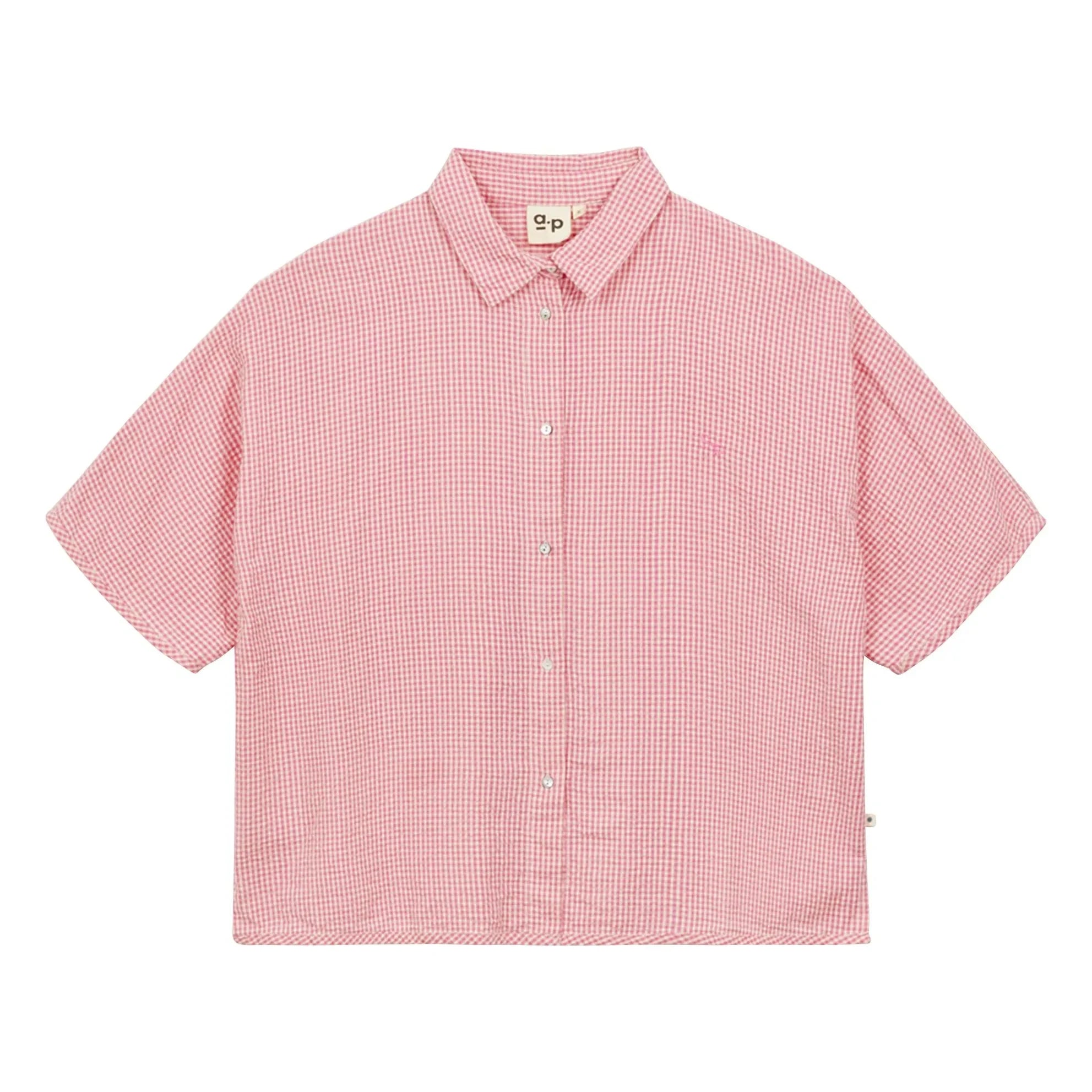 a.p - Cotton Striped Shirt | Pink