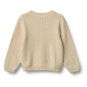 Wheat - Magnella Organic Cotton Cardigan | Beige