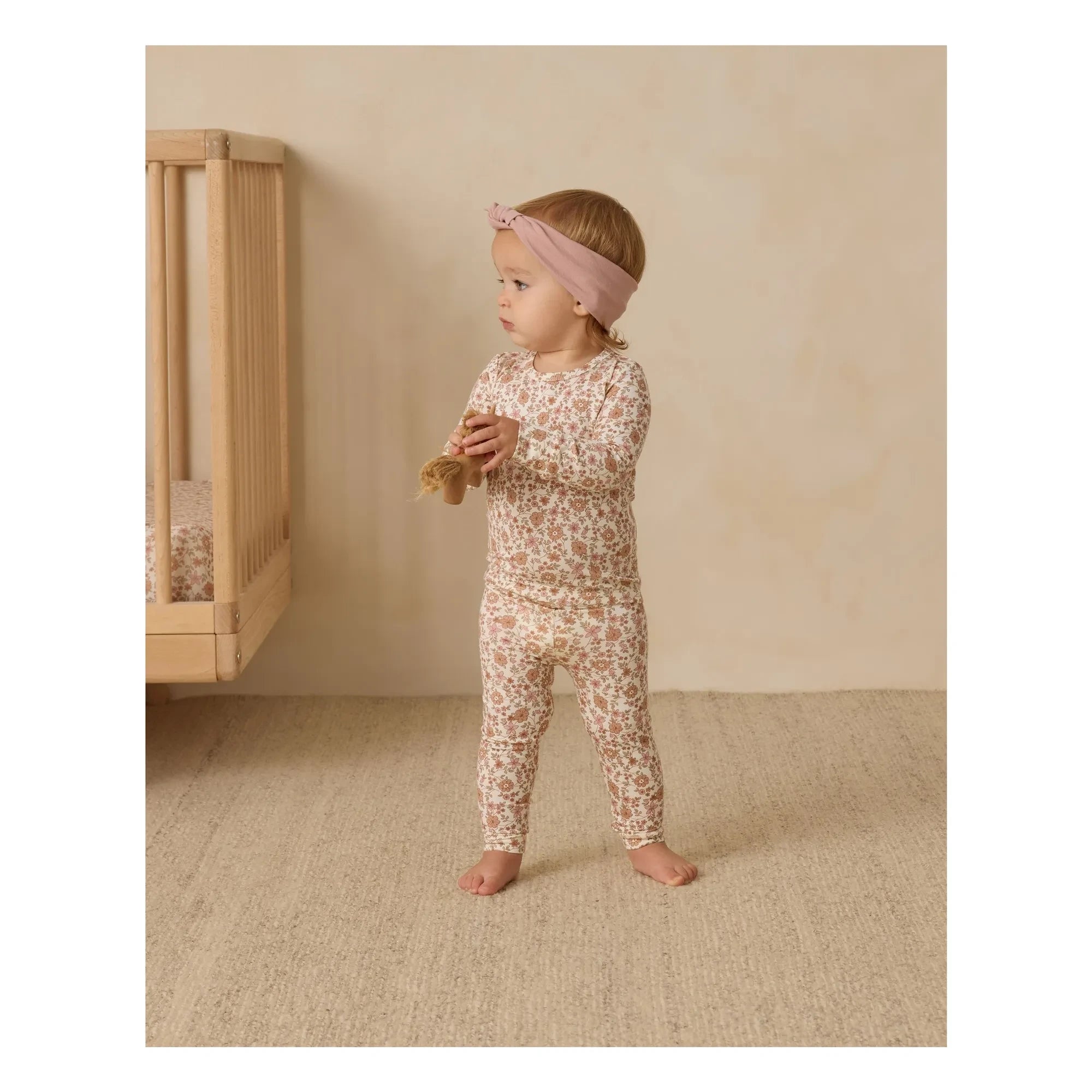 Quincy Mae - Bloom Bambus-Pyjama | Ivory