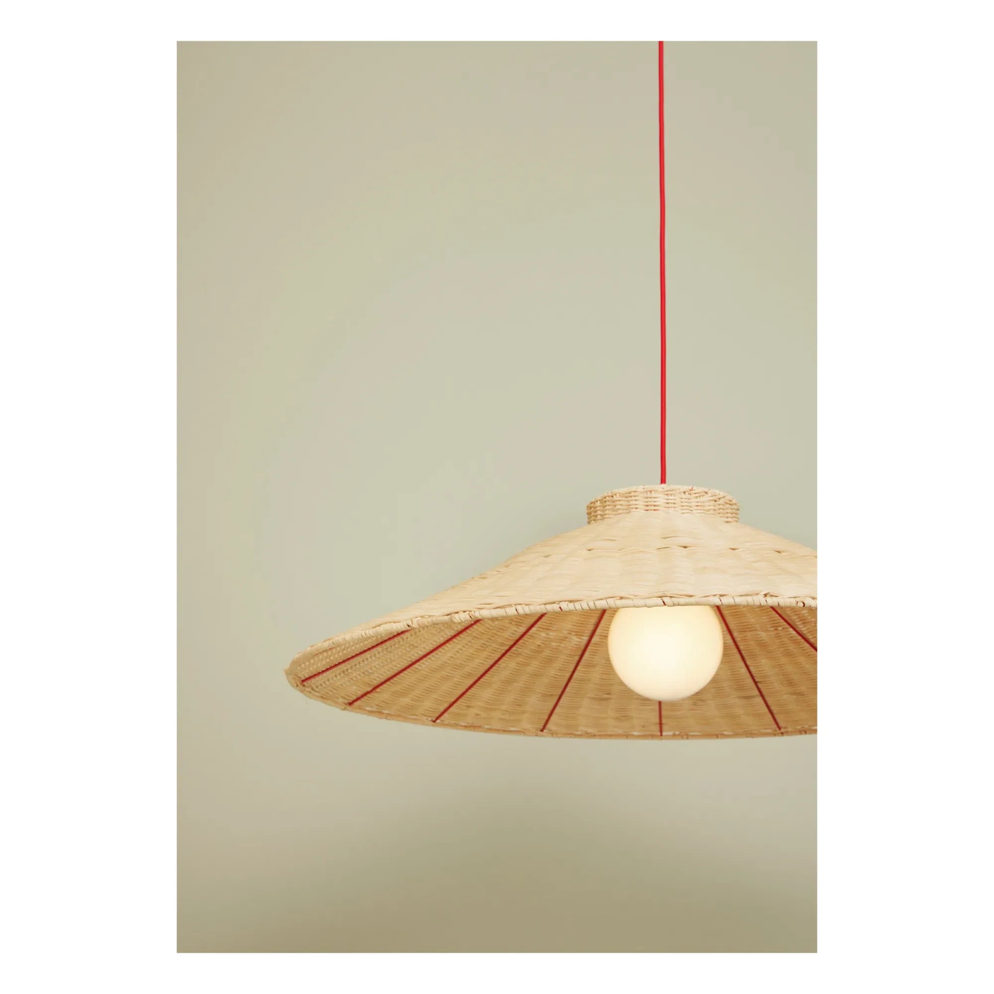 Hübsch - Chand Pendant Lamp | Red