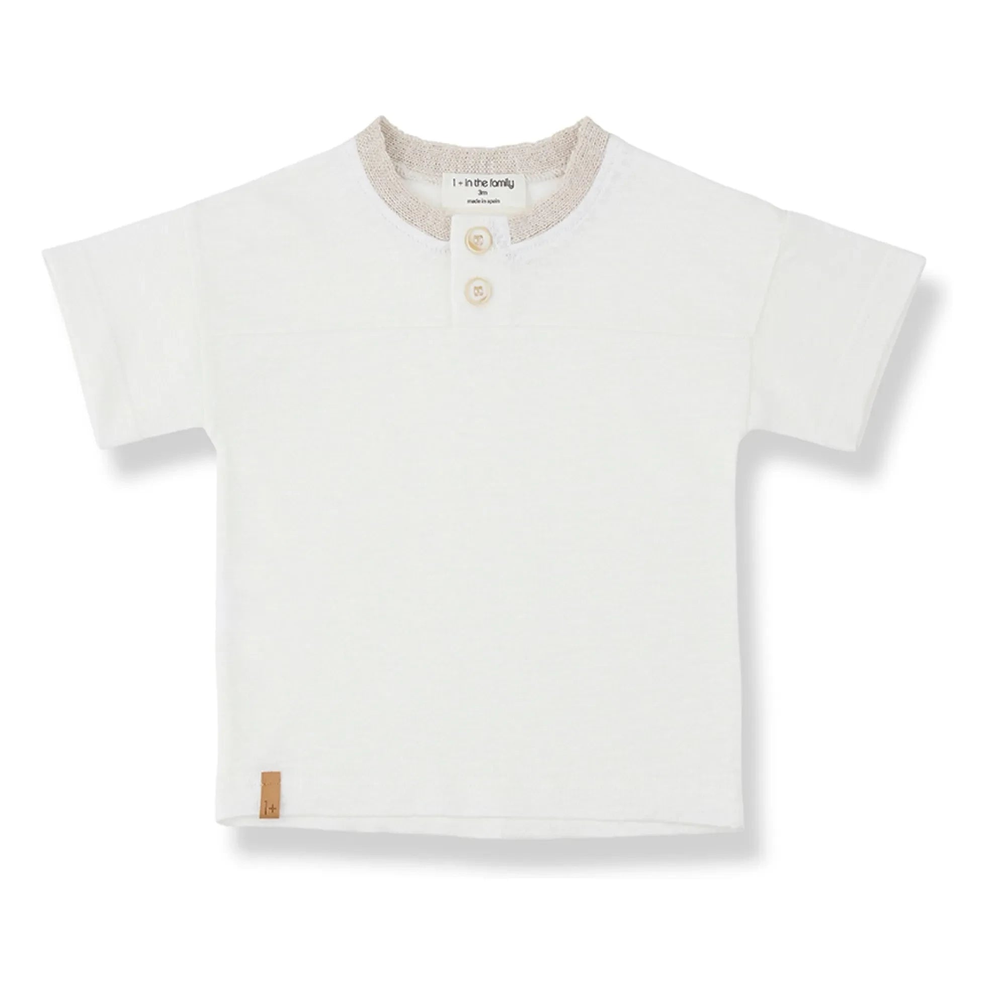 1+ in the family - Ordis Leinen T-Shirt | Weiß