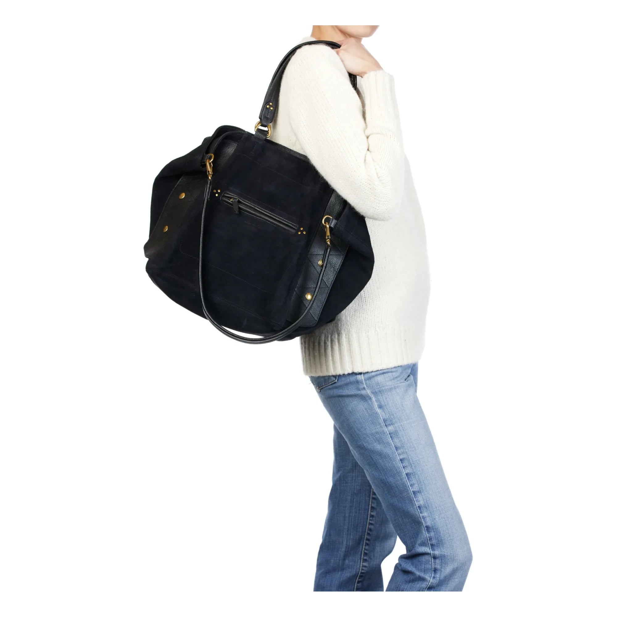 Jérôme Dreyfuss - Roger Velvet Crust Tasche | Schwarz
