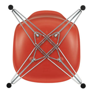 Vitra - DSR Plastik sandalye - krom çerçeve - Charles & Ray Eames | Rouge coquelicot
