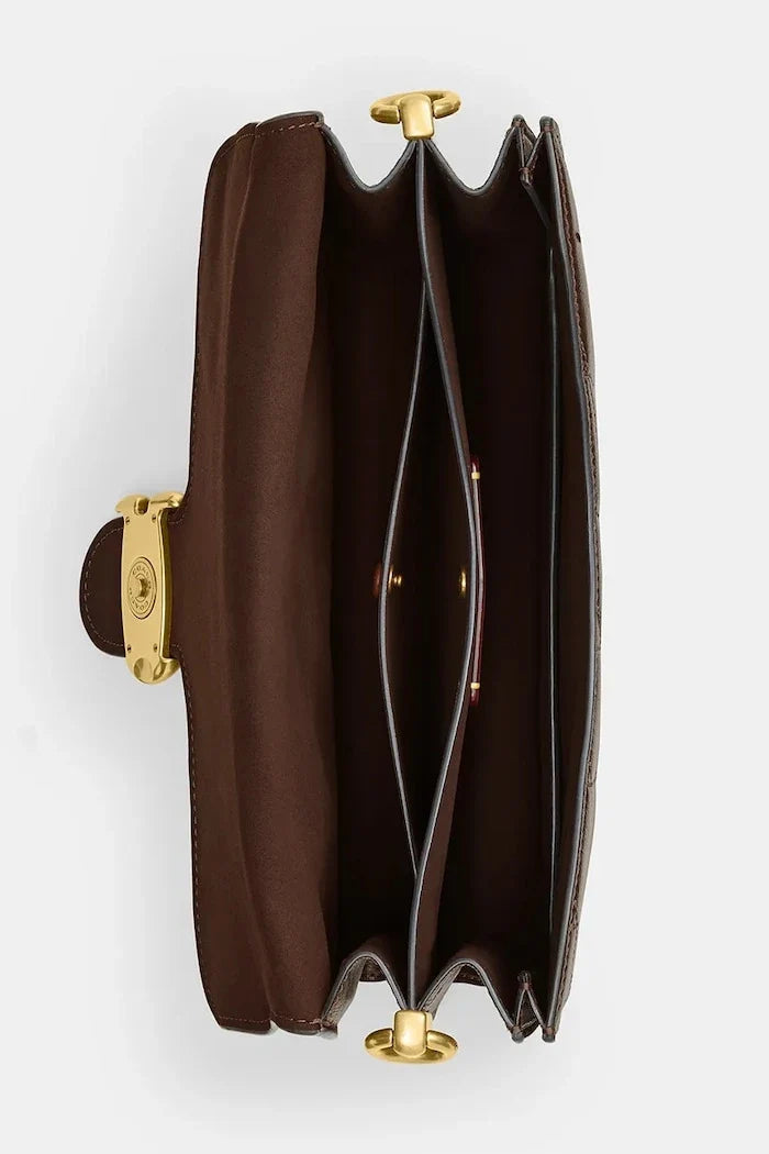 Coach Tabby Chain Shoulder Bag With Quilting Deri Çanta