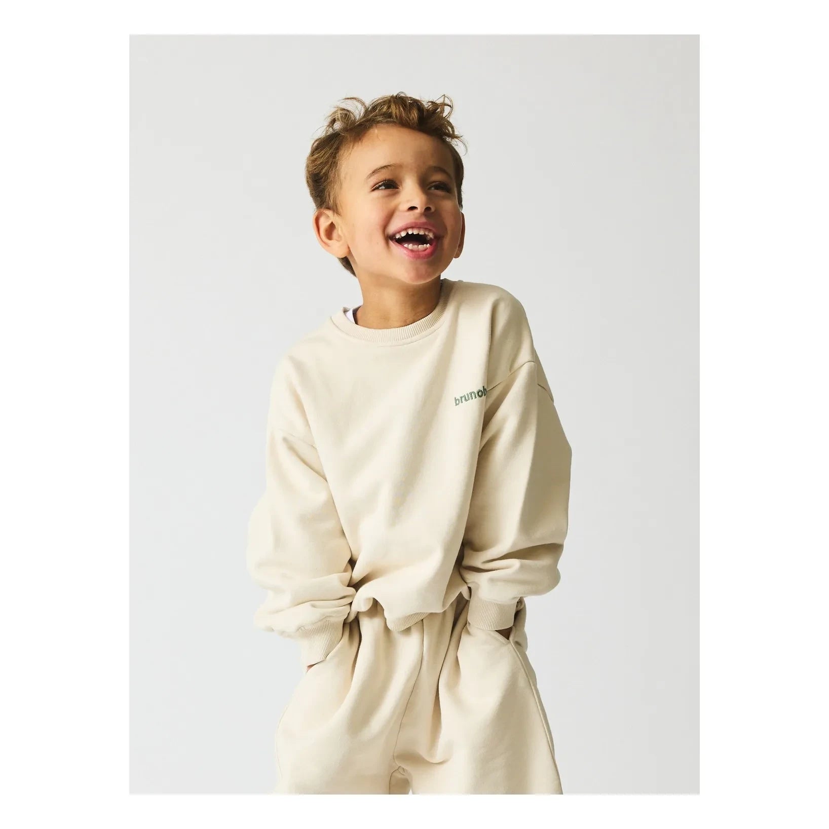brunobruno nation - Norah Organik Pamuklu Sweatshirt | Kirli beyaz