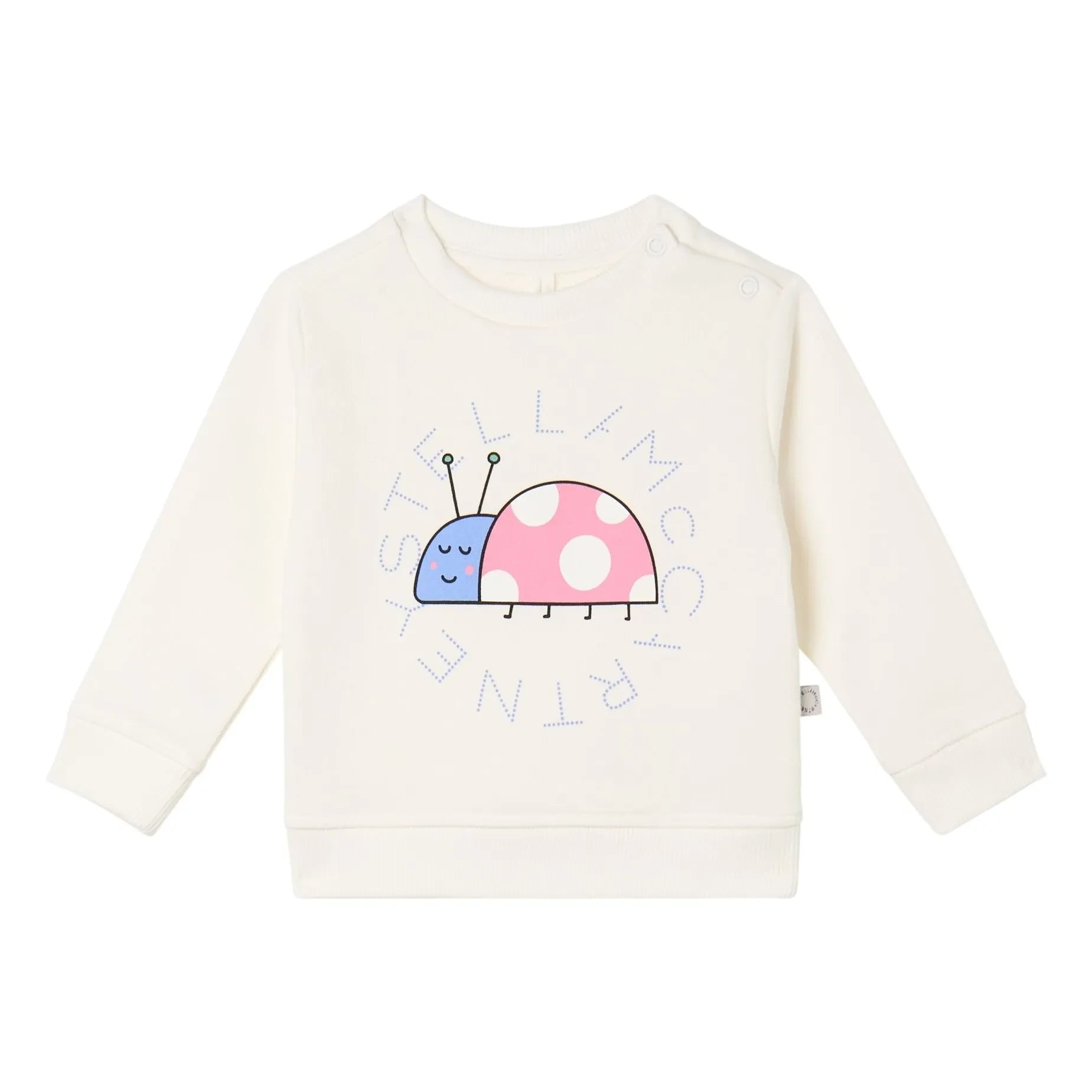 Stella McCartney Kids - Coccinelle organik pamuk sweatshirt | Ivory
