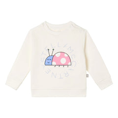 Stella McCartney Kids - Coccinelle organik pamuk sweatshirt | Ivory