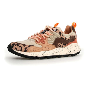 Flower Mountain - Yamano 3 Uni Suede, Nylon, and Printed Sneakers | Beige