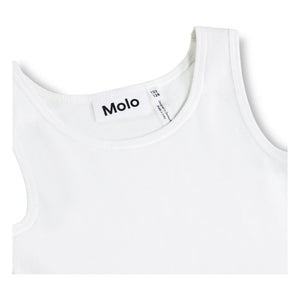 Molo - Cassandra Dogs Organik Pamuk Elbise | Beyaz