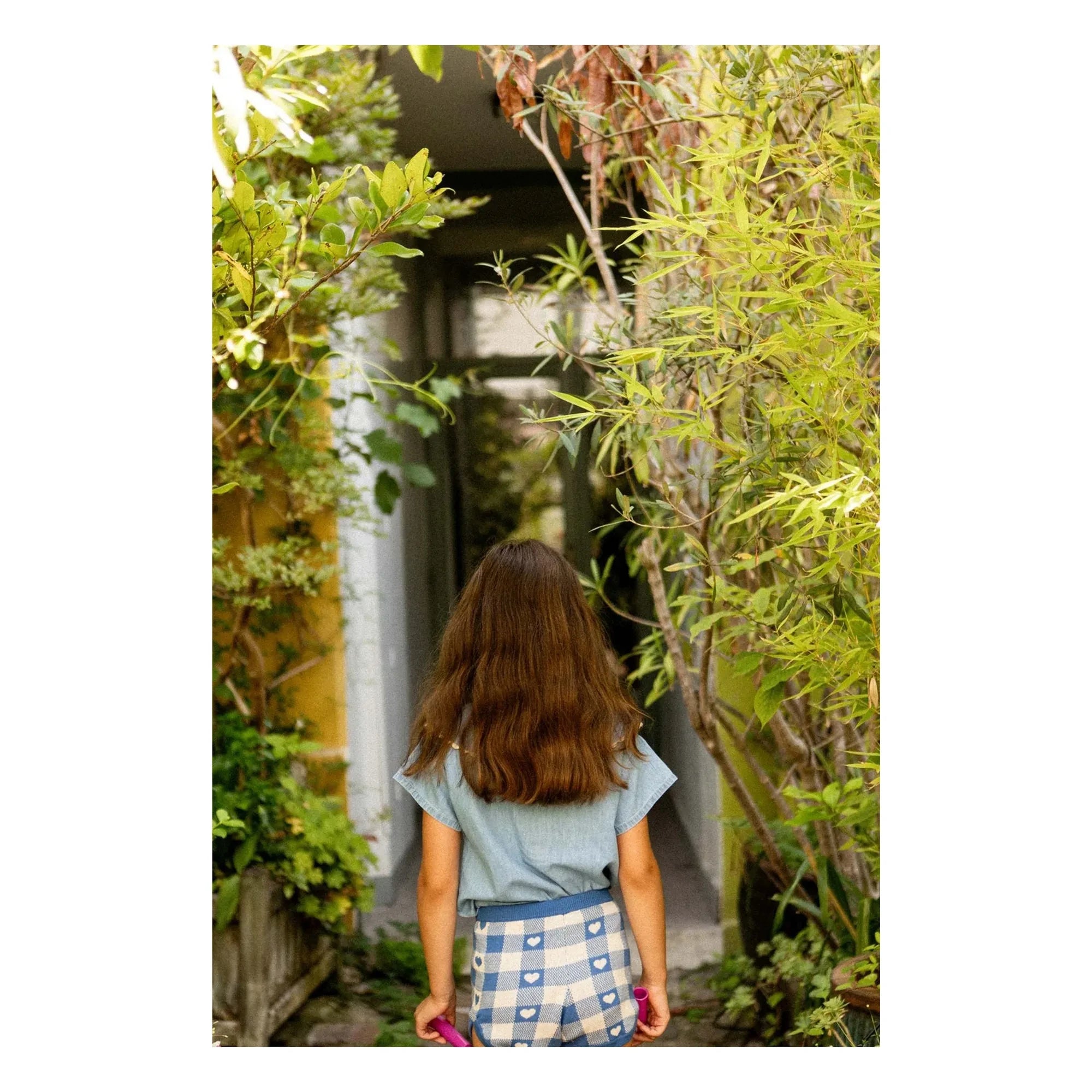 Louis Louise - Iris plaid shorts | Royal blue