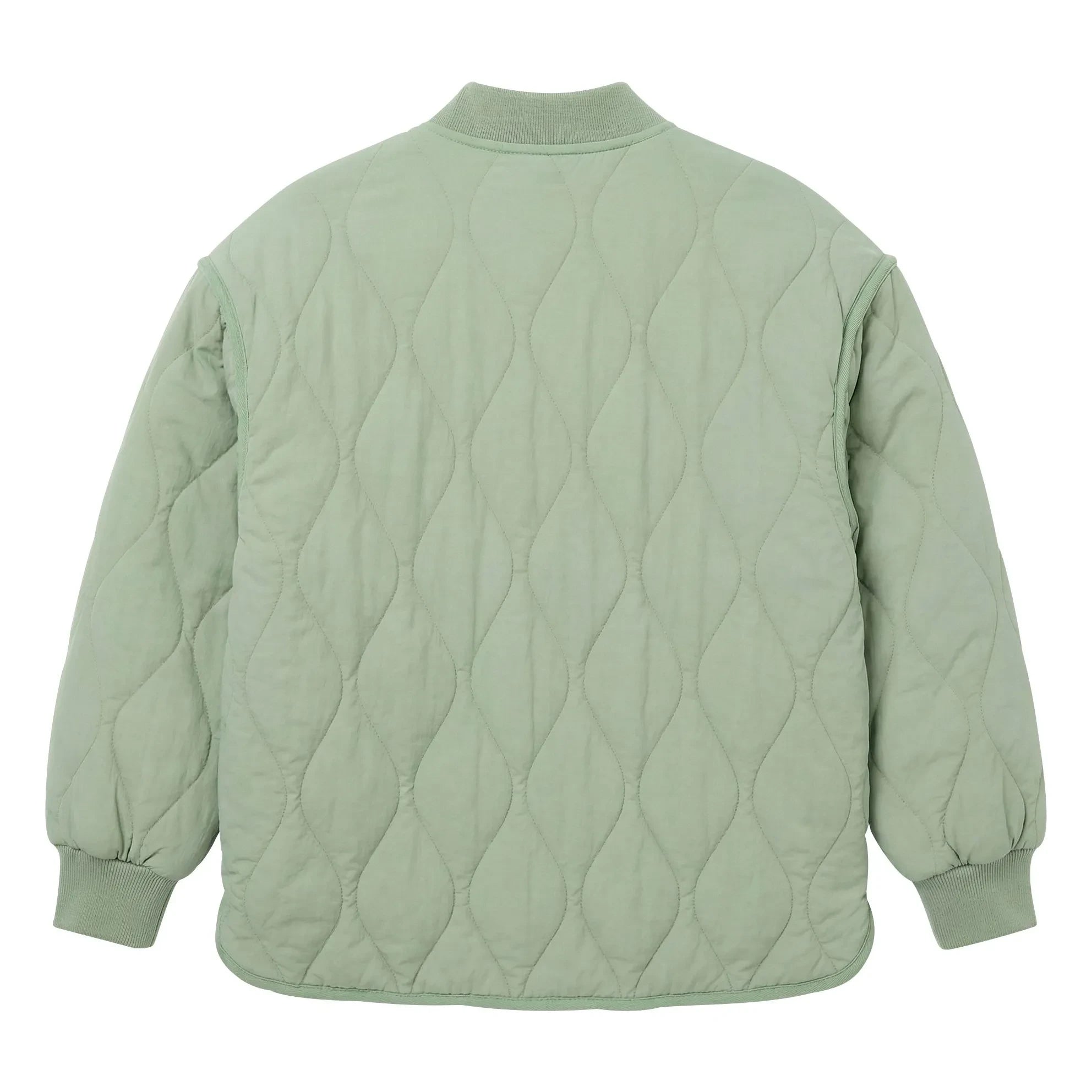 Hundred Pieces - Buruşuk Kapitone Bomber Ceket | Sage